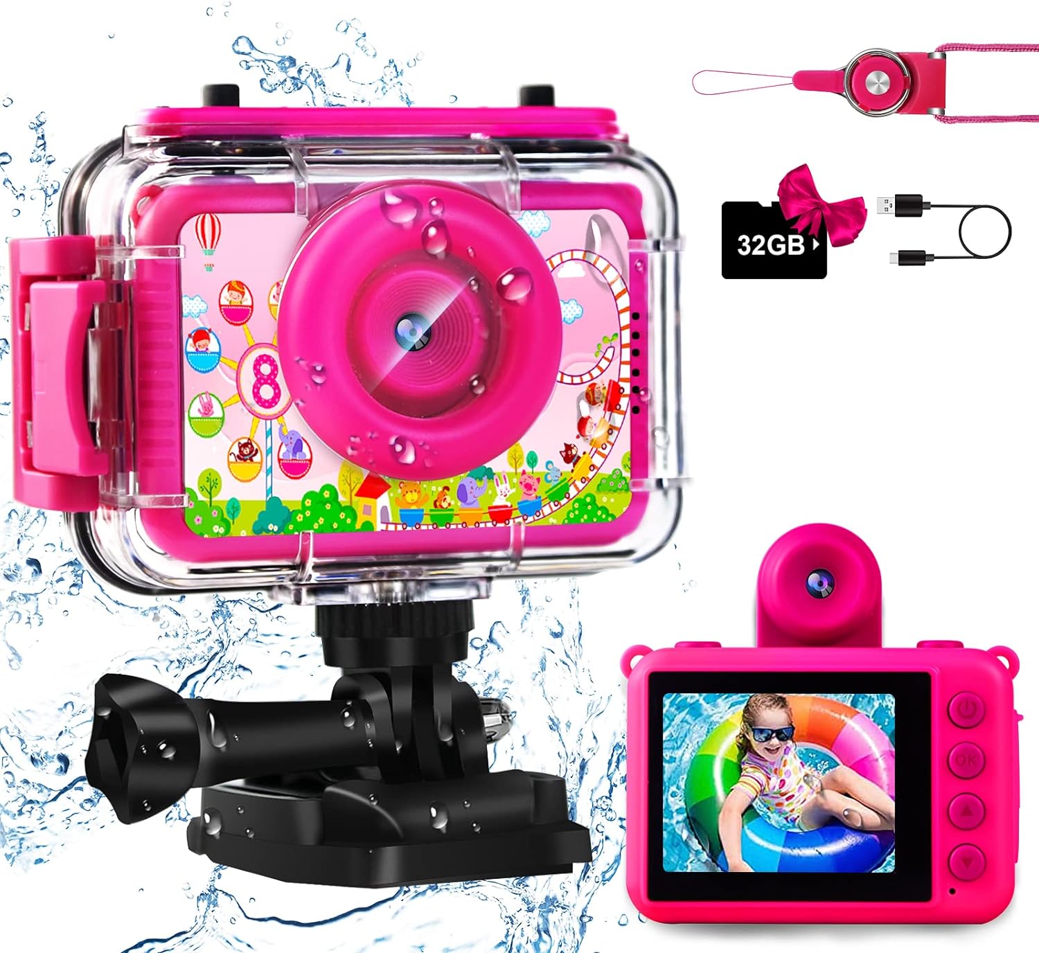 Child Proof Camera 1080P HD Digital Kids Waterproof Camera – Mountain Littles Baby + Kids ...